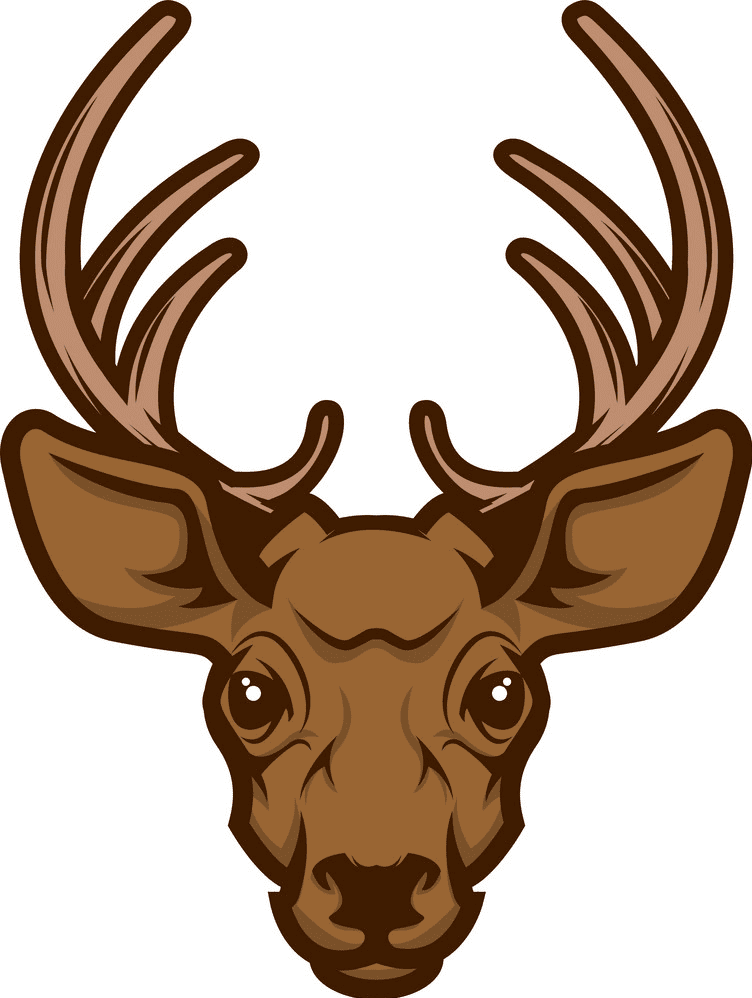 鹿の頭のイラスト画像 イラスト
