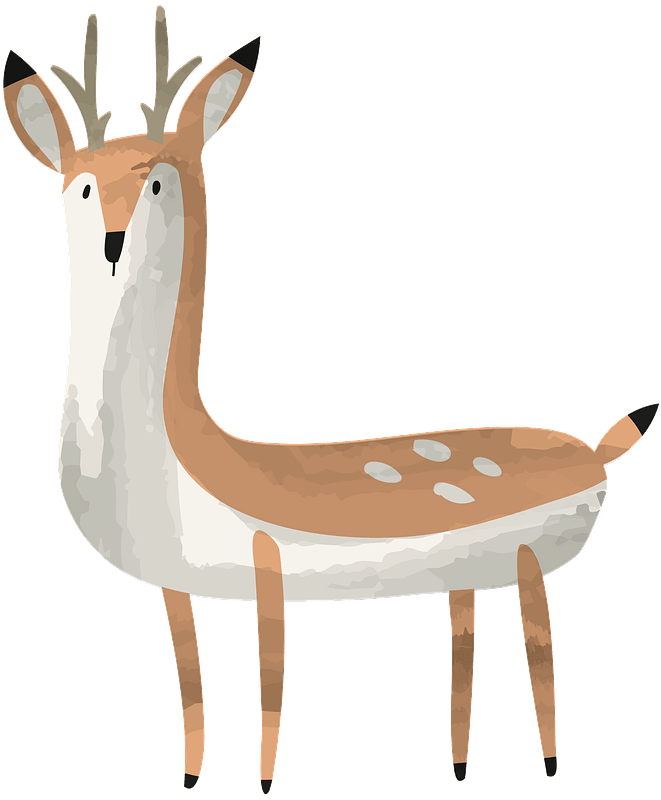 鹿のイラスト透明1 イラスト