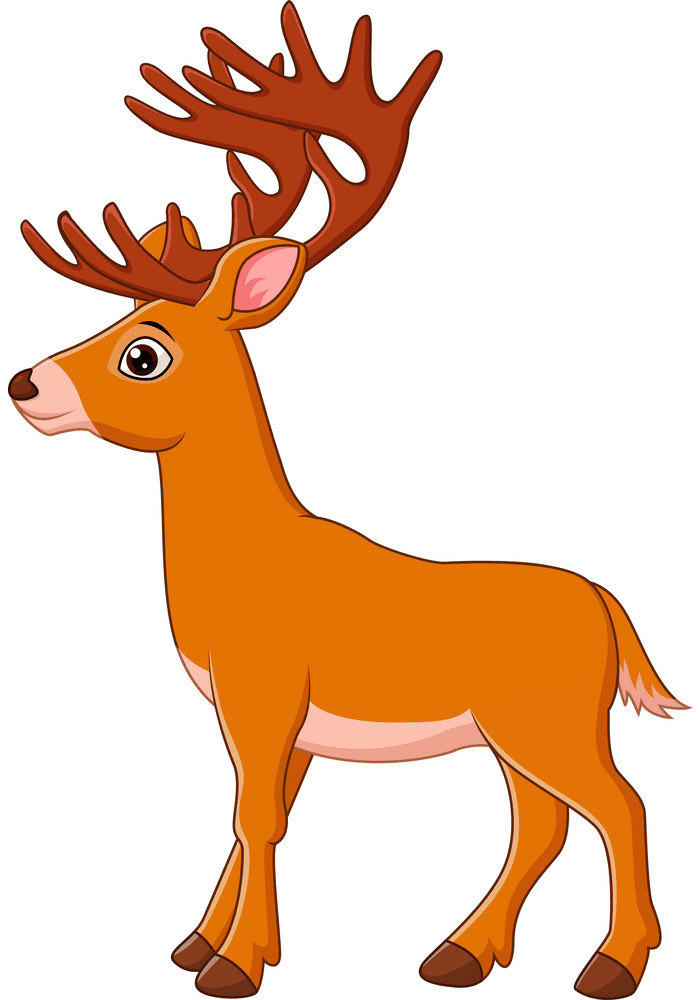鹿の漫画イラスト イラスト