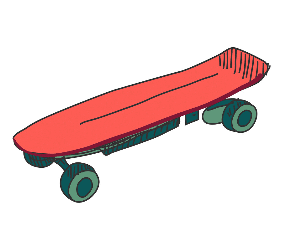 スケートボード イラスト画像