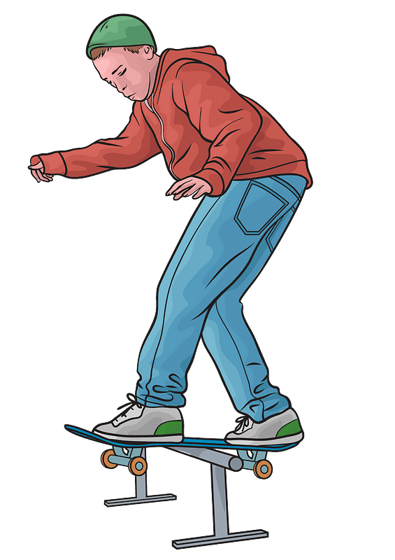 スケートボード イラスト透明背景