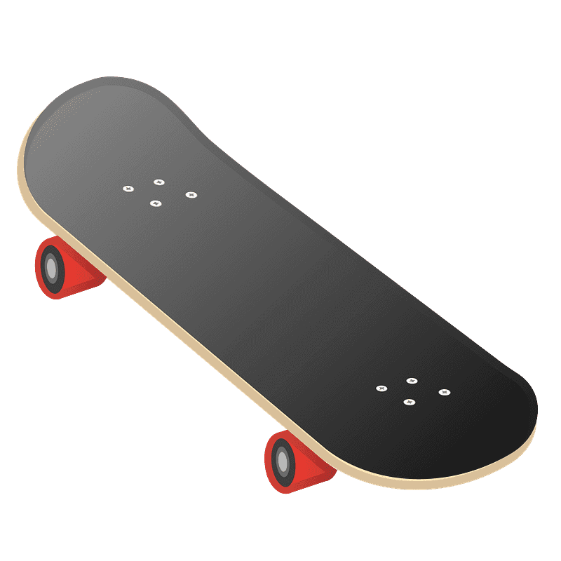 スケートボードイラスト透明11