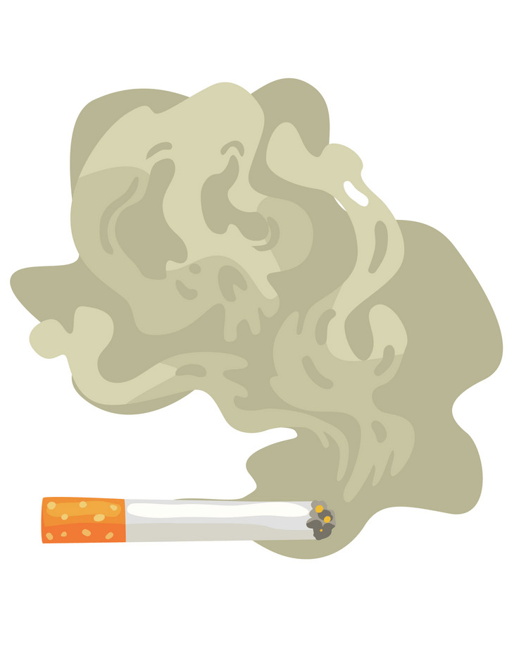 タバコの煙のイラストpng イラスト