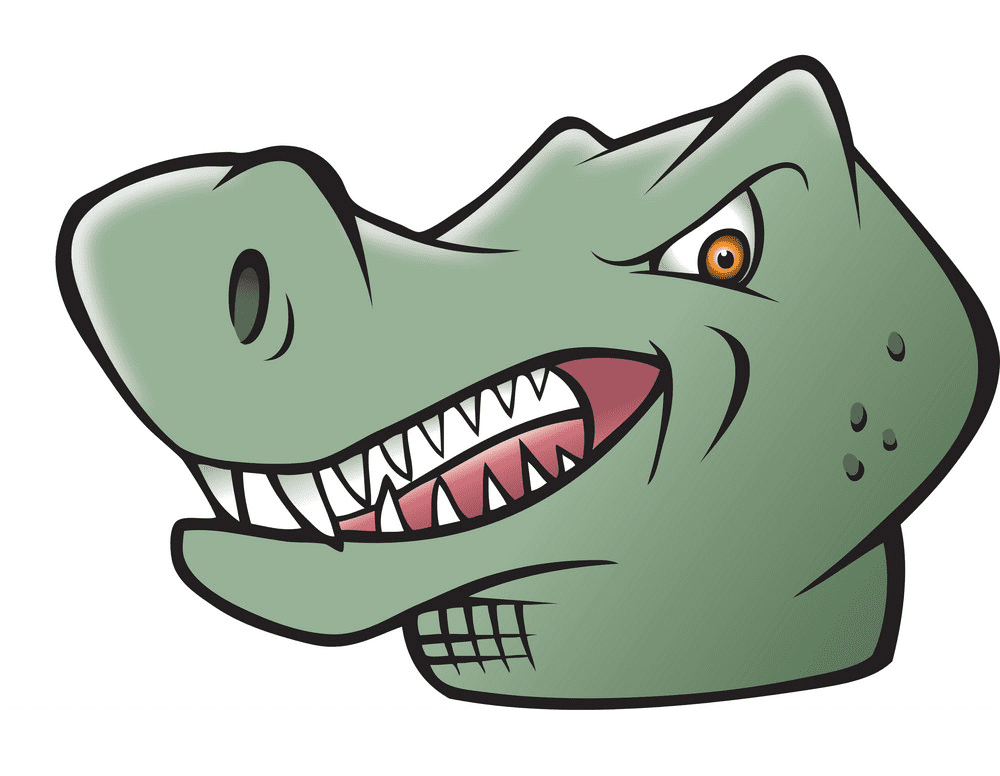 ティラノサウルスの頭 イラスト画像