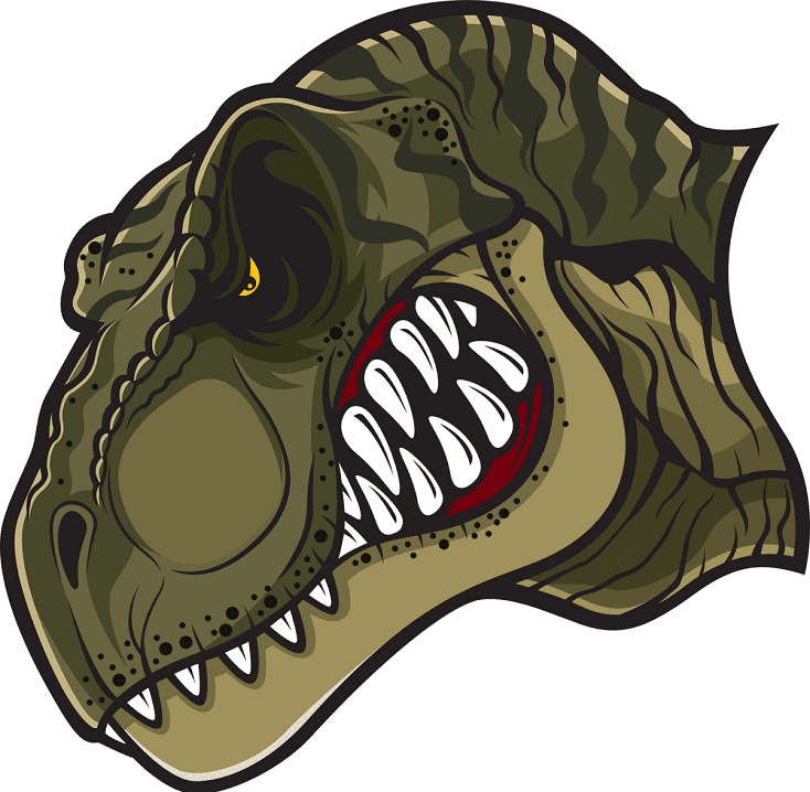 ティラノサウルスの頭のイラスト png
