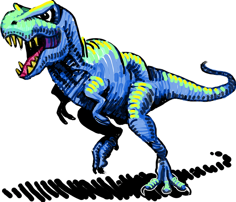 ティラノサウルスのイラスト 背景透明6 イラスト