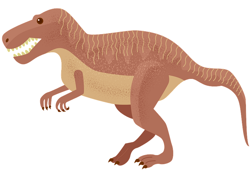 ティラノサウルスのイラスト透明8