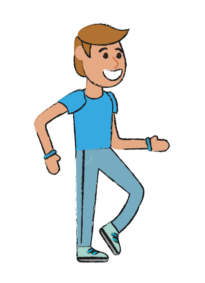 歩く男性のイラスト png 画像