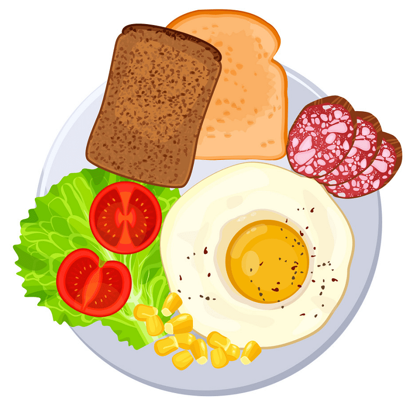 朝食のイラスト