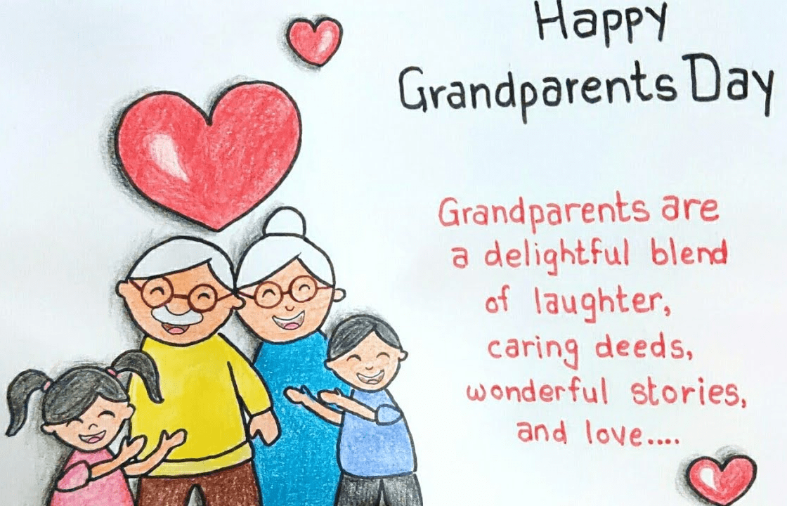 イラスト 祖父母の日のお祝い画像 5