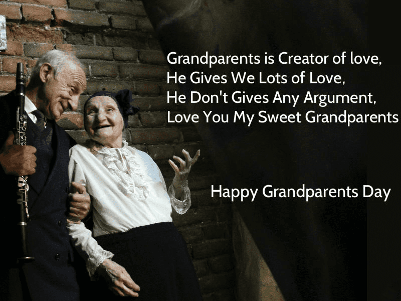 イラスト 祖父母の日のお祝いの絵 1