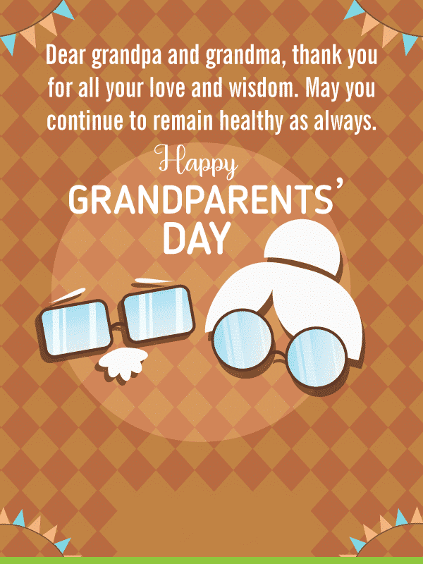 イラスト 祖父母の日のお祝いの絵 10
