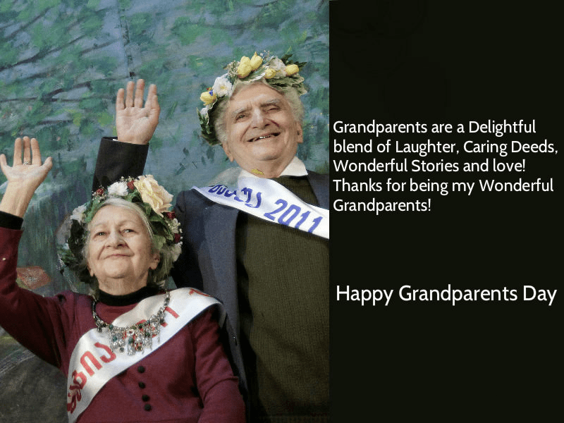 イラスト 祖父母の日のお祝いの絵 4 イラスト