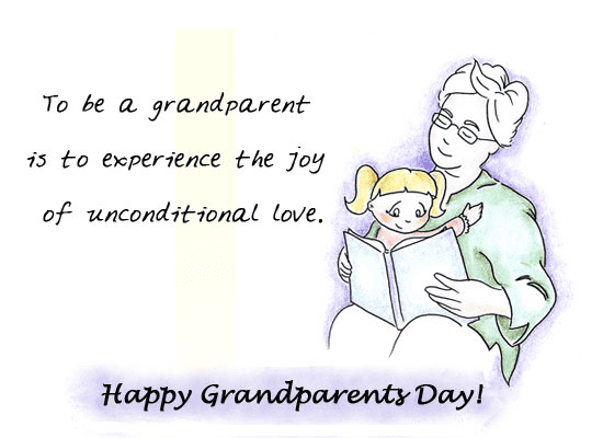 イラスト 祖父母の日のお祝いのメッセージ 1