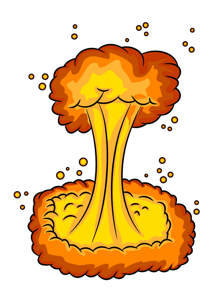 核爆発のイラスト png 画像 イラスト