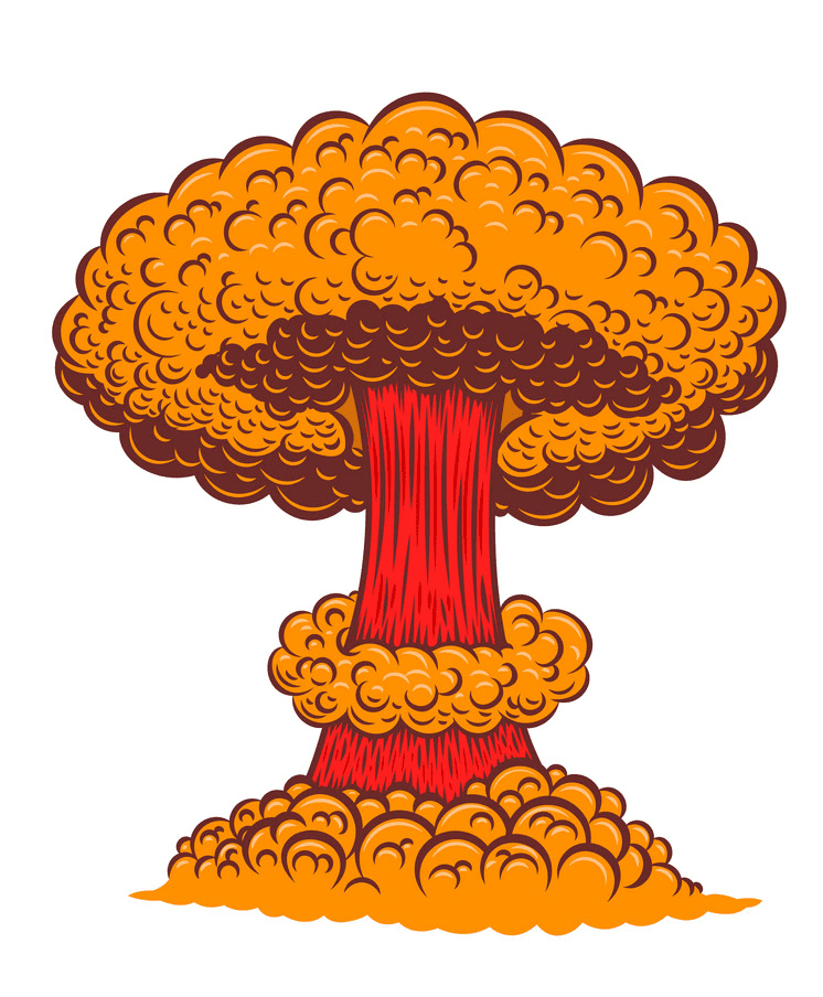 核爆発のイラスト イラスト