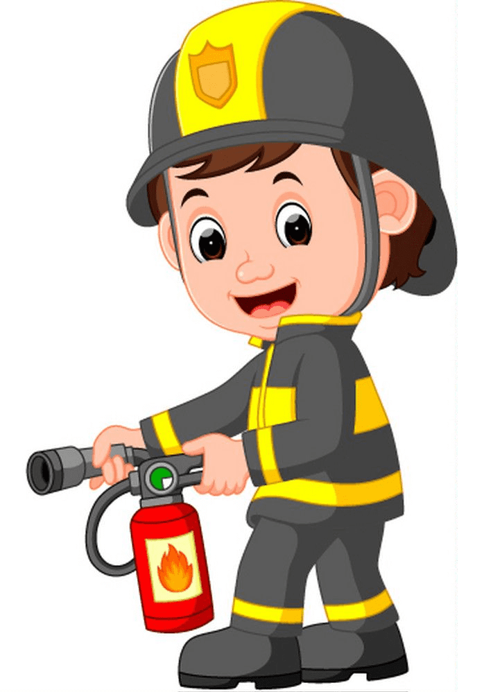 かわいい消防士のイラスト png イメージ