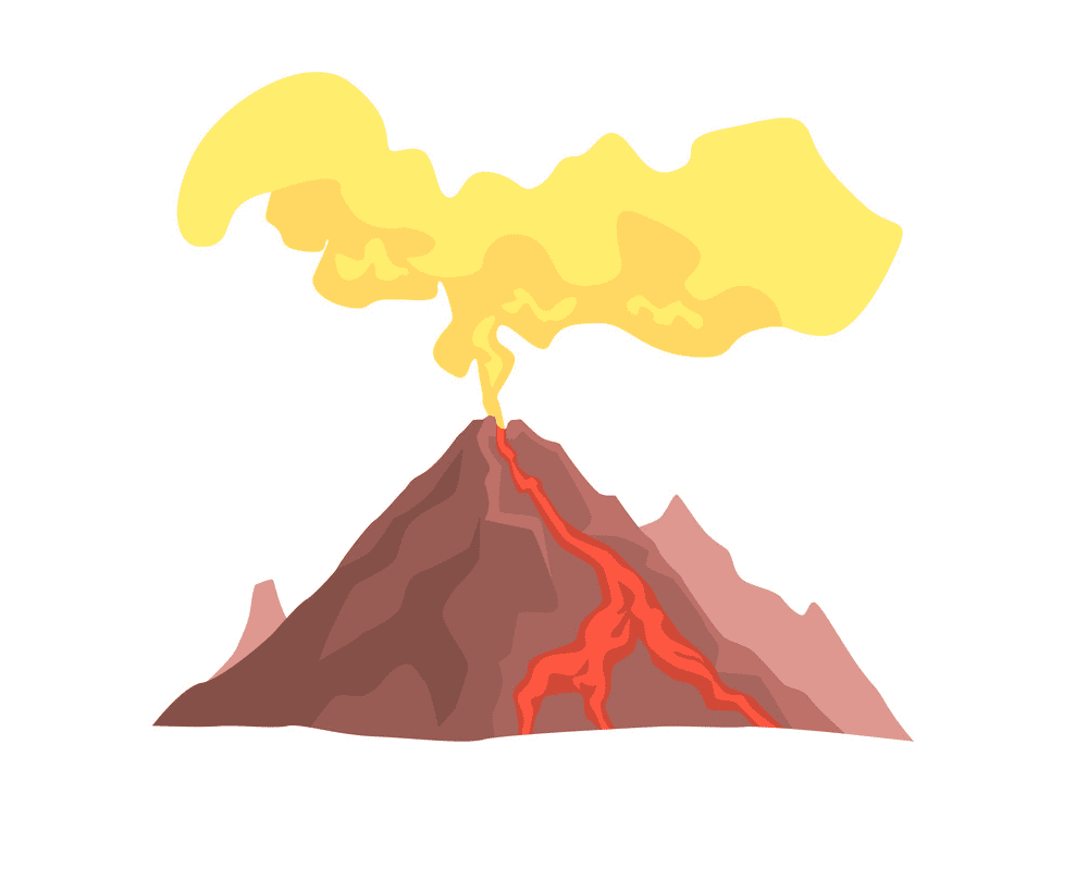 火山噴火イラスト無料画像 イラスト