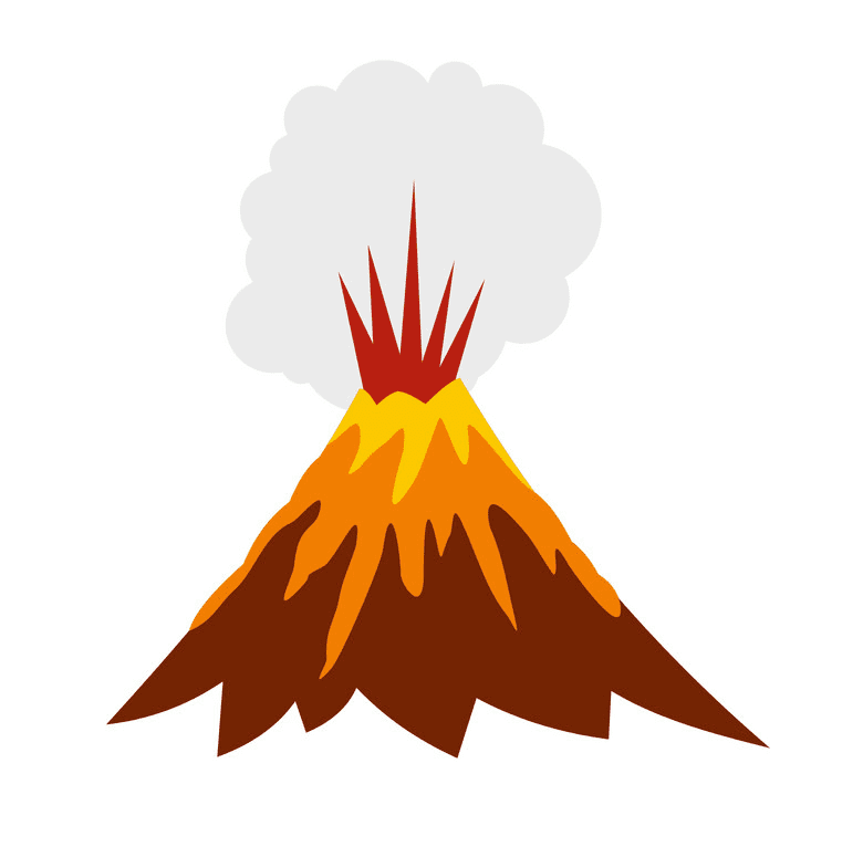 火山噴火イラスト無料