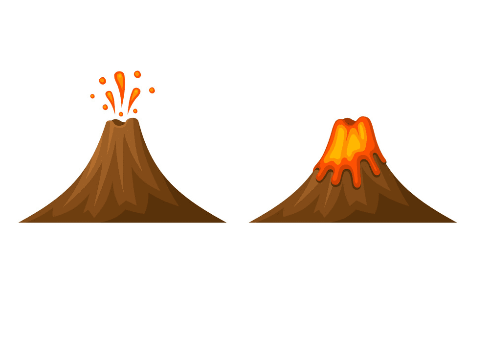 火山イラスト無料画像