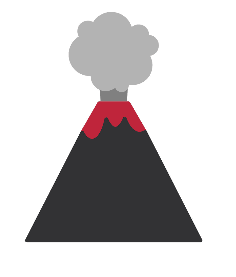 火山の噴火 イラストイメージ イラスト