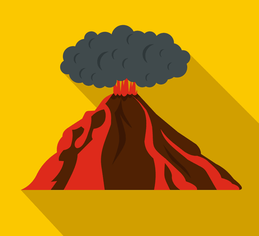 火山のイラスト4 イラスト