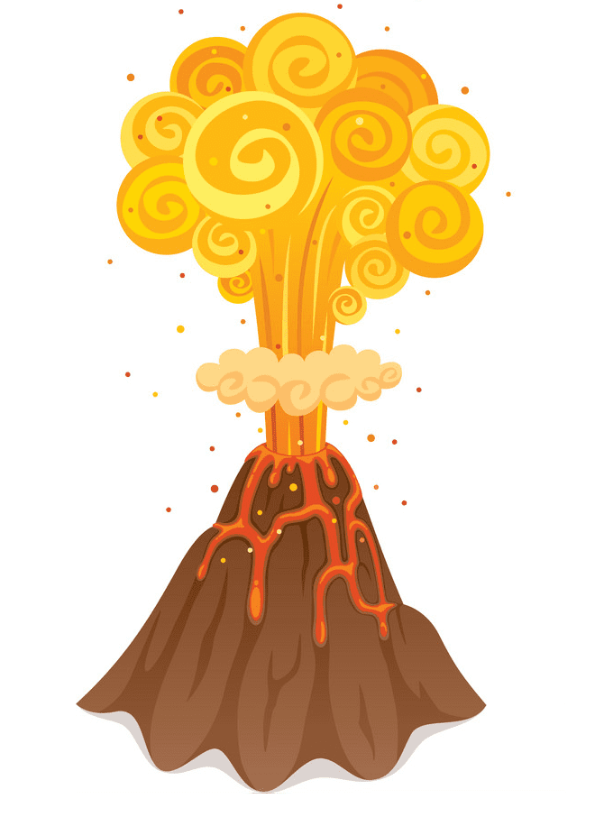 火山のイラスト 5