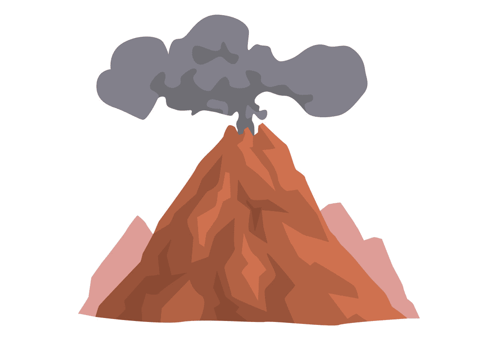 火山のイラスト 8
