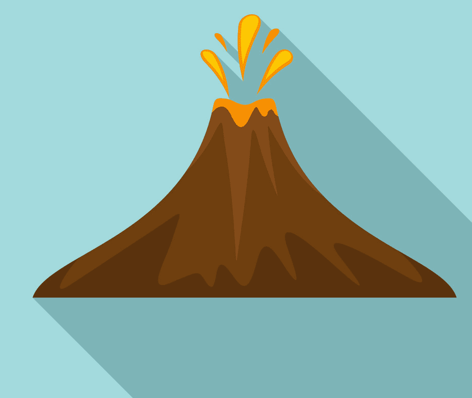 火山のイラスト画像