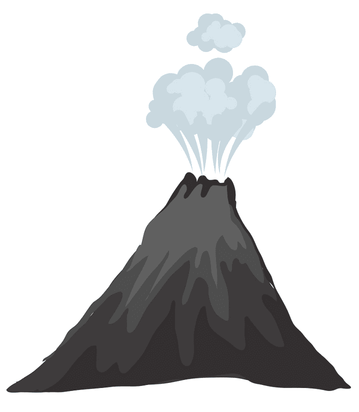火山のイラスト無料2