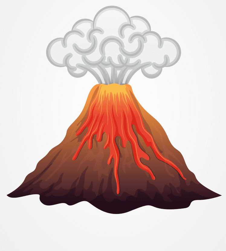 火山のイラスト無料6