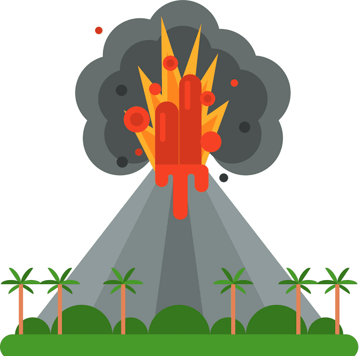 火山のイラスト無料ダウンロード イラスト