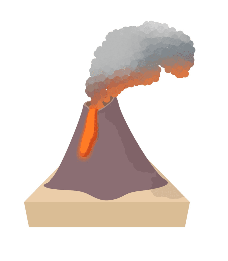 火山のイラスト png 2