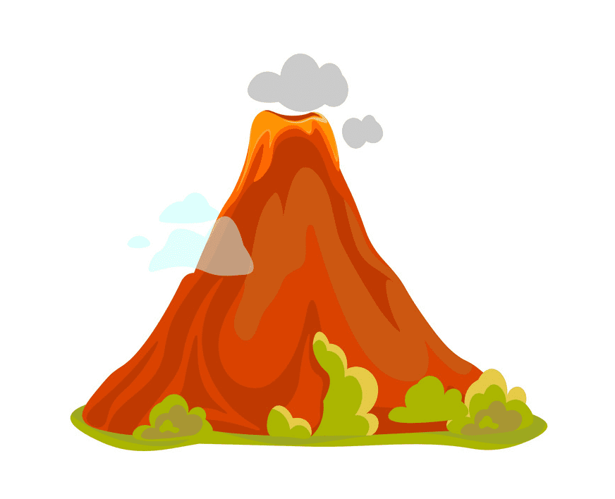 火山のイラスト png 4