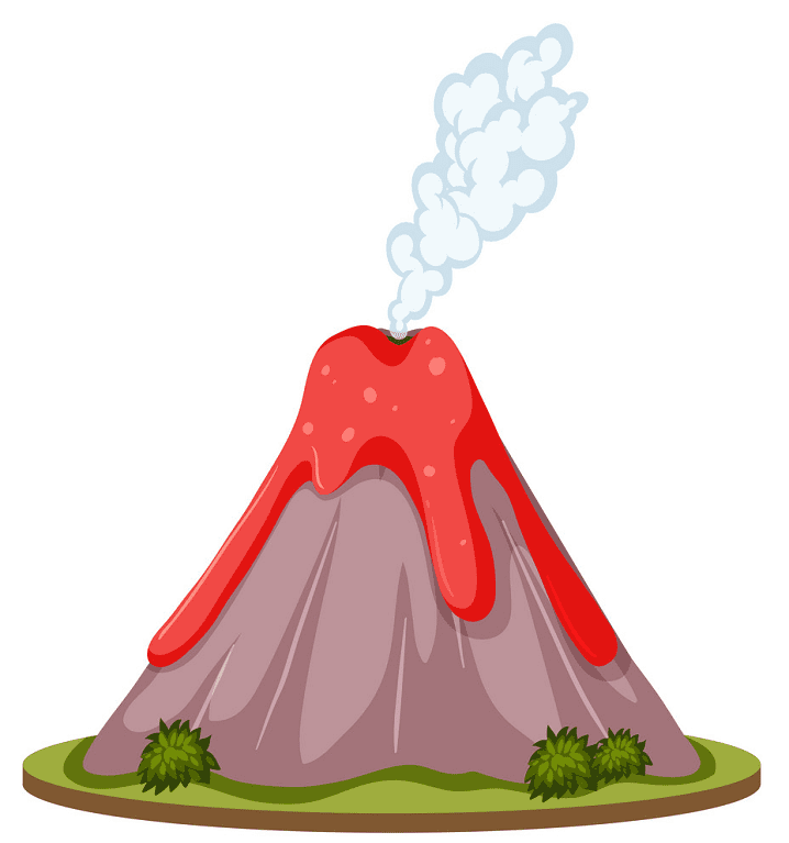 火山のイラスト png 9