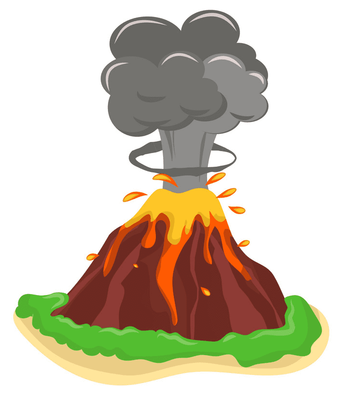火山のイラスト png ダウンロード