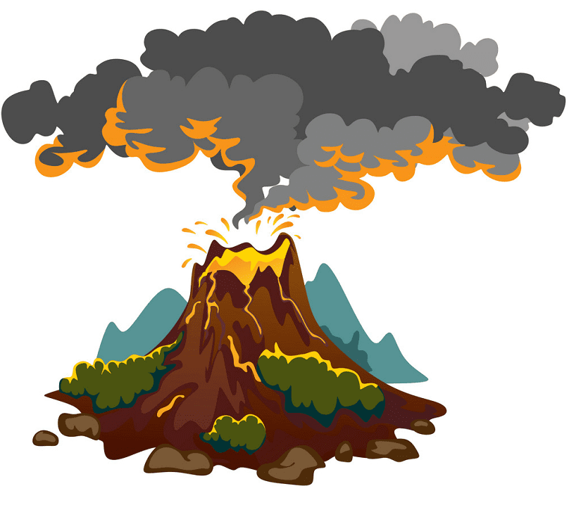 火山のイラスト png 画像