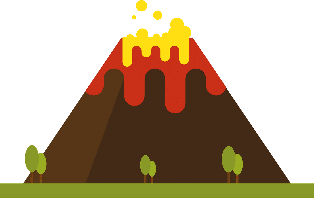 火山のイラスト 透明 6 イラスト