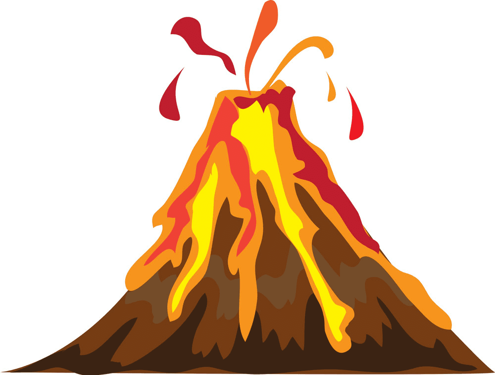 火山のイラストは無料です