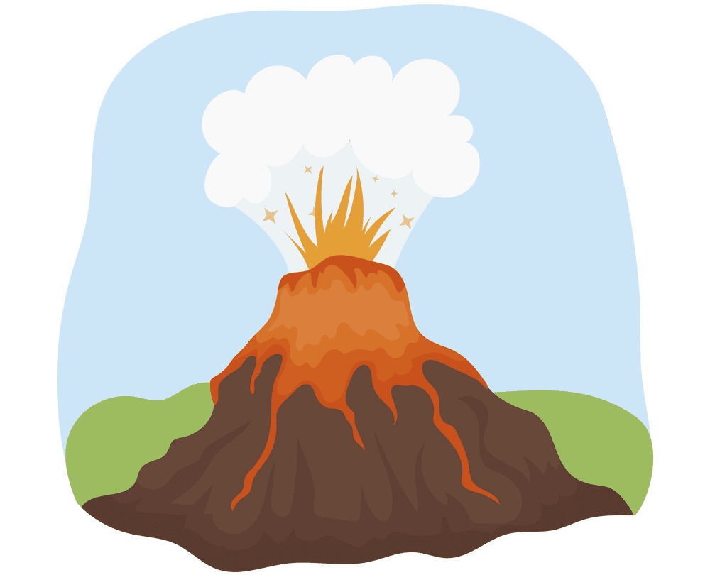 火山のイラストダウンロード
