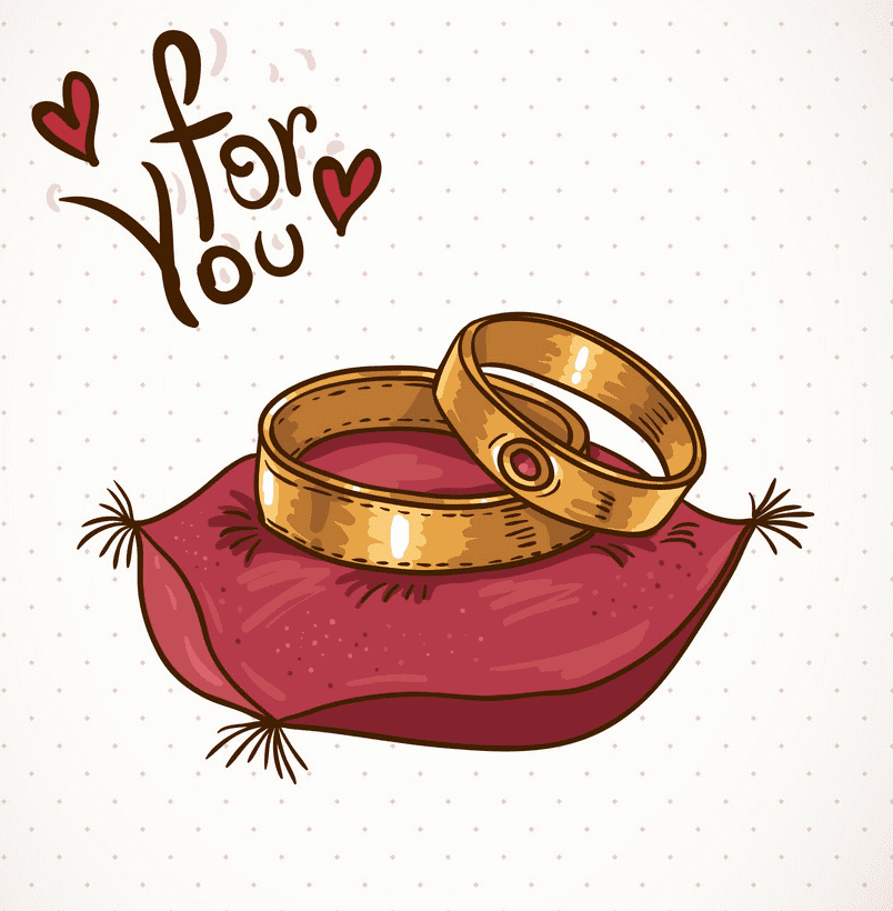 結婚指輪のイラスト無料 イラスト
