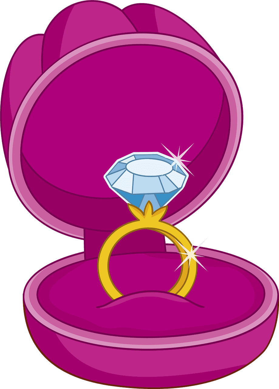 結婚指輪のイラスト透明2 イラスト