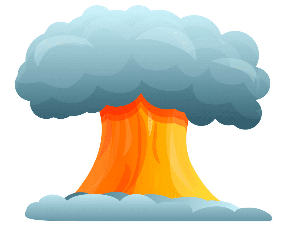 子供向けの核爆発のイラスト イラスト