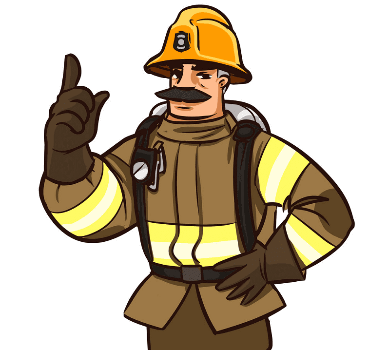 子供のための消防士のイラスト