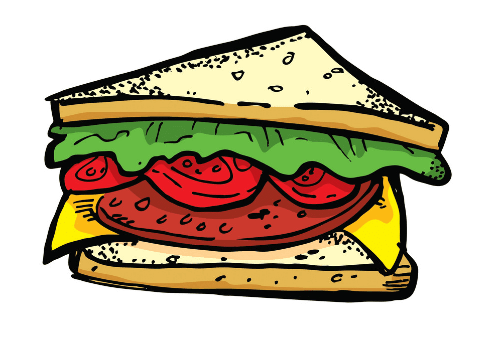 サンドイッチのイラスト1