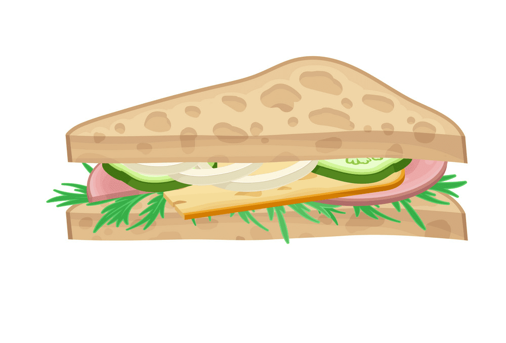 サンドイッチのイラスト2 イラスト