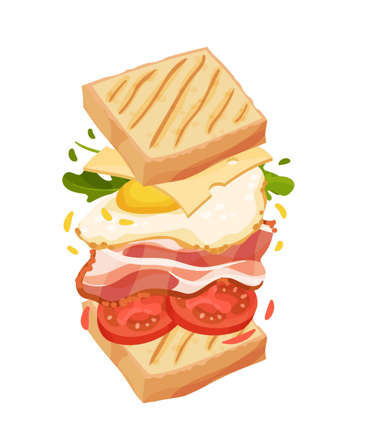サンドイッチのイラスト6