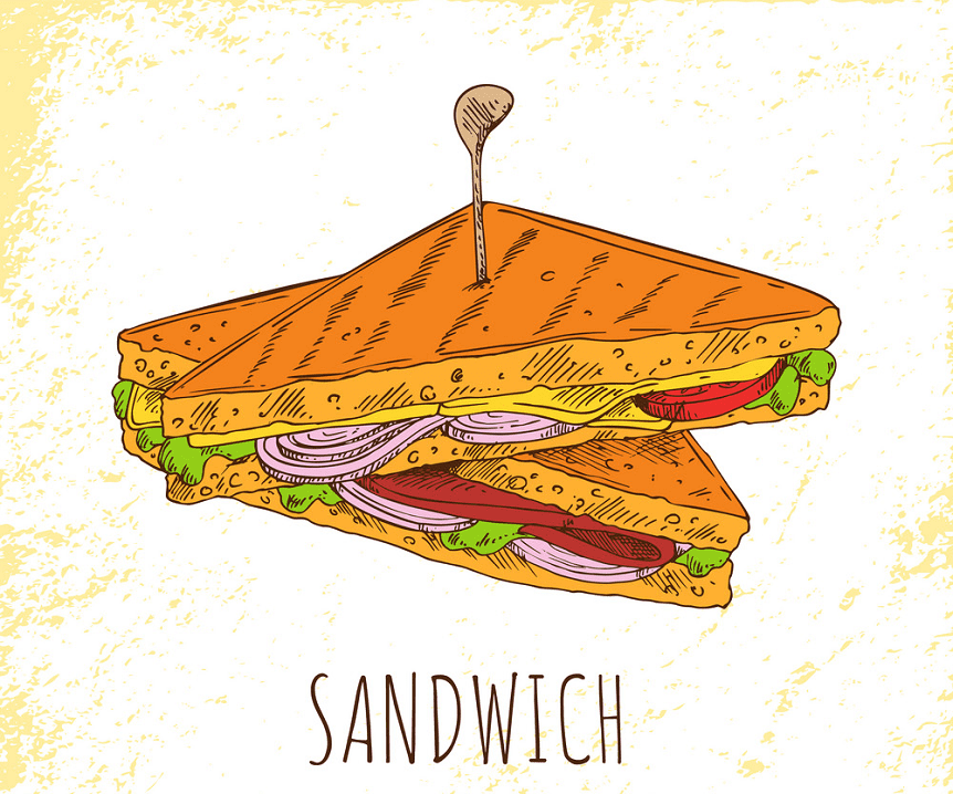 サンドイッチのイラスト9