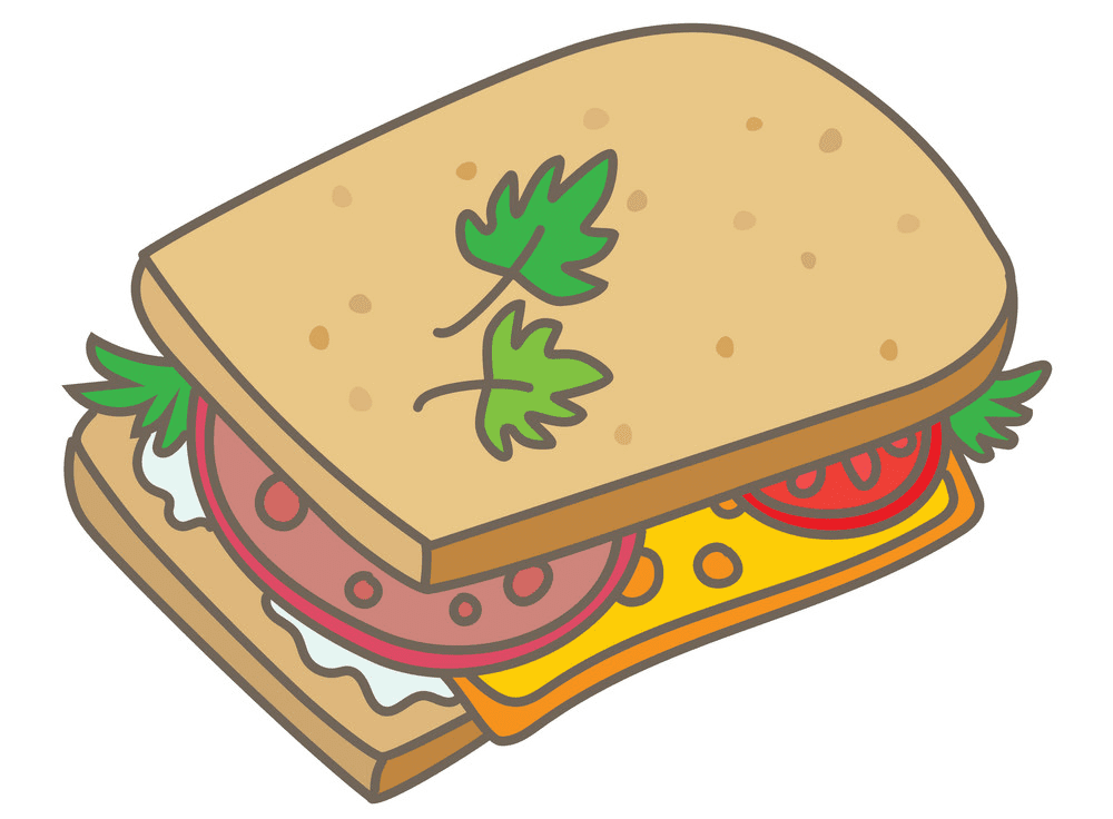 サンドイッチのイラスト無料画像 イラスト