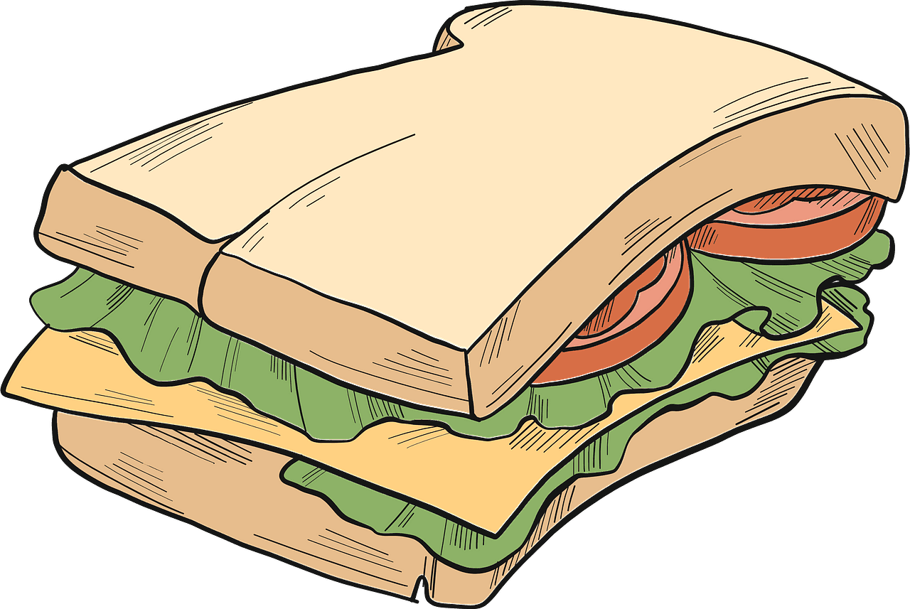 サンドイッチのイラスト 透明png